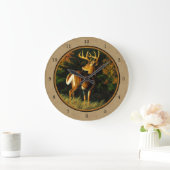 Whitetail Buck Deer Hunting Tan Grote Klok (Huis)
