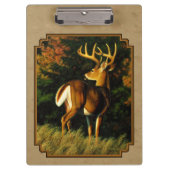 Whitetail Buck Deer Hunting Tan Klembord (Voorkant)