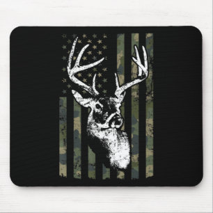 Whitetail Buck Deer Hunting USA Camouflage America Muismat