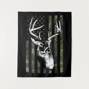Whitetail Buck Deer Hunting USA Camouflage America Wandkleed