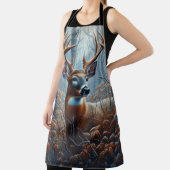 Whitetail Buck Deer in het bos Schort (Insitu)