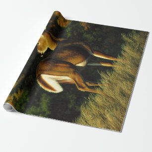 Whitetail Buck Deer in het najaar Cadeaupapier