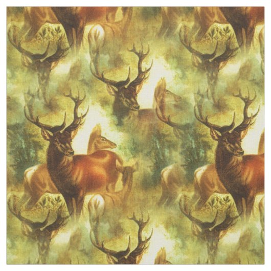 Whitetail Buck en Doe Stof (Swatch)