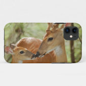 Whitetail Buck en Fawn Bonding Case-Mate iPhone Case (Achterkant (horizontaal))