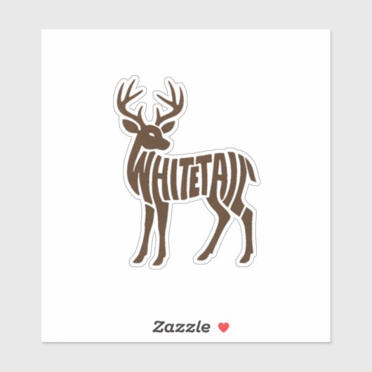 WHITETAIL Decal Sticker (Feuille)