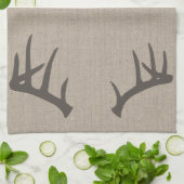 Whitetail Deer Antlers Kitchen Towel Theedoek (Gevouwen)