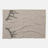 Whitetail Deer Antlers Kitchen Towel Theedoek (Horizontaal)