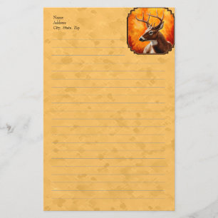 Whitetail Deer Autumn Gold Briefpapier
