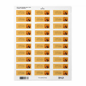 Whitetail Deer Autumn Gold Etiket (Full Sheet)