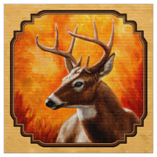 Whitetail Deer Autumn Gold Stof