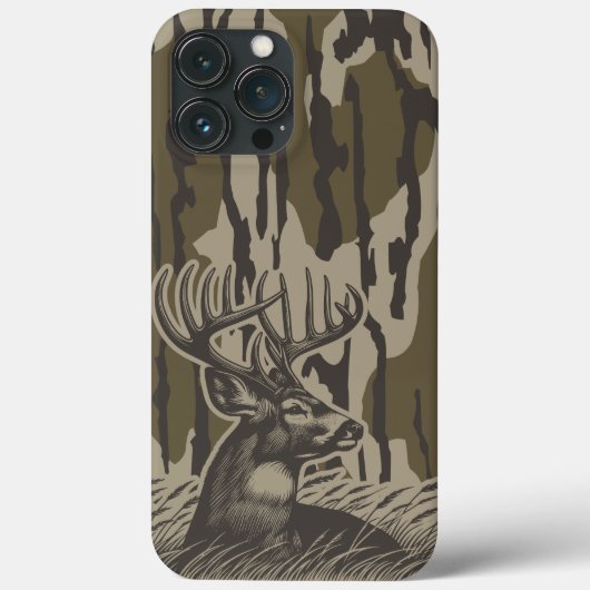 Whitetail Deer Bottomland Camo Deer Hunting Camo Case-Mate iPhone Case (Achterkant)