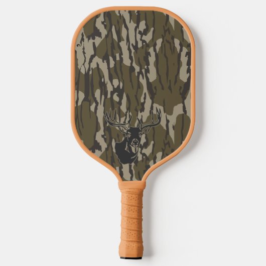 Whitetail Deer Bottomland Camo Hunting Camo Pickleball Paddle (Achterkant)