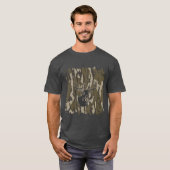 Whitetail Deer Bottomland Camo Hunting Camo T-shirt (Voorkant volledig)