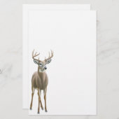 Whitetail Deer Buck Stationery Briefpapier (Voorkant / Achterkant)