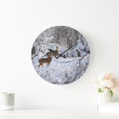 Whitetail Deer Clock Grote Klok (Huis)