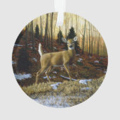 Whitetail Deer Doe dans la forêt d'automne (dos)