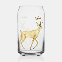 Whitetail Deer Drink Glass