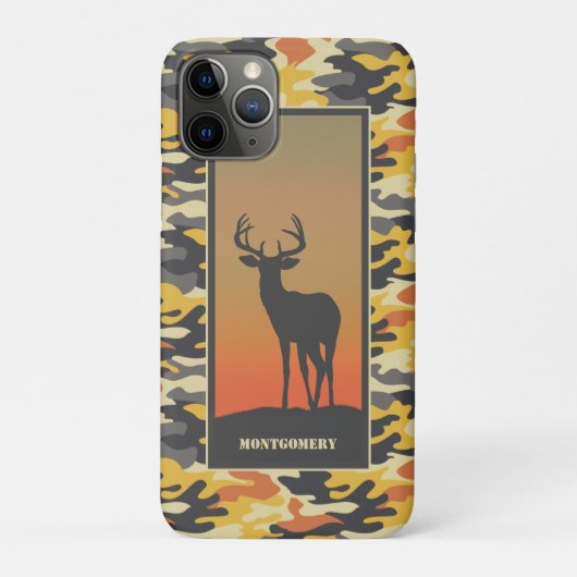 Whitetail Deer en Camo Case-Mate iPhone Case (Achterkant)