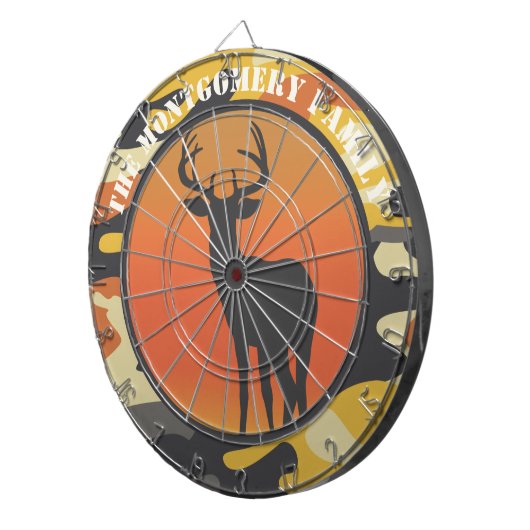 Whitetail Deer en Camo* Dart Board Dartbord (Voorkant Rechts)