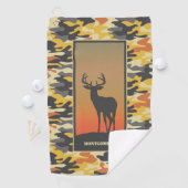 Whitetail Deer en Camo Golfhanddoek (Insitu)