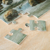 Whitetail Deer en Waterfall Legpuzzel (Zijkant)