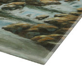 Whitetail Deer en Waterfall Snijplank (Hoek)