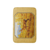 Whitetail Deer Golden Aspen Bossen Badmat (Voorkant Verticaal)