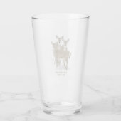 Whitetail Deer Herd/Papa's Mancave Pint Glas (Achterkant)