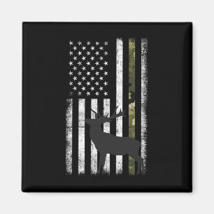 Whitetail Deer Hunting Hunter Elk Buck Camo Amerik Magneet