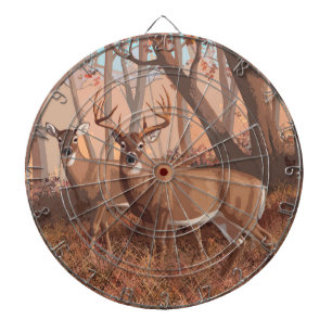 Whitetail Deer in de Natuur van de stijl van de Re Dartbord