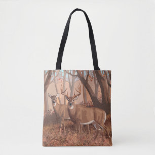 Whitetail Deer in de Natuur van de stijl van de Re Draagtas