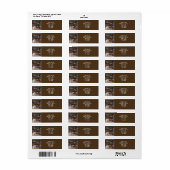 Whitetail Deer in het Etiket van het Adres van de  (Full Sheet)