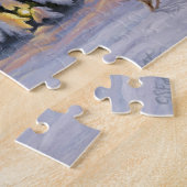 Whitetail Deer & Kerstboom Winter Scene Legpuzzel (Zijkant)