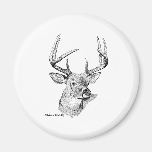 Whitetail Deer Magneet (Voorkant)