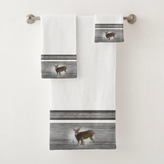 Whitetail Deer Rustic-ontwerp Bad Handdoek