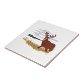 Whitetail Deer Scene Tegeltje (Zijkant)