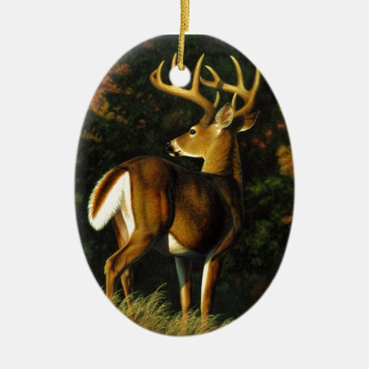 Whitetail Deer Trophy Buck Hunting Keramisch Ornament (Voorkant)