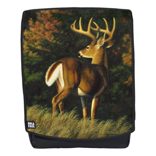 Whitetail Deer Trophy Buck Hunting Rugtassen (Voorkant)