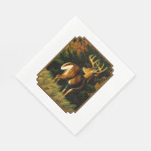 Whitetail Deer Trophy Buck Hunting Servetten (Hoek)