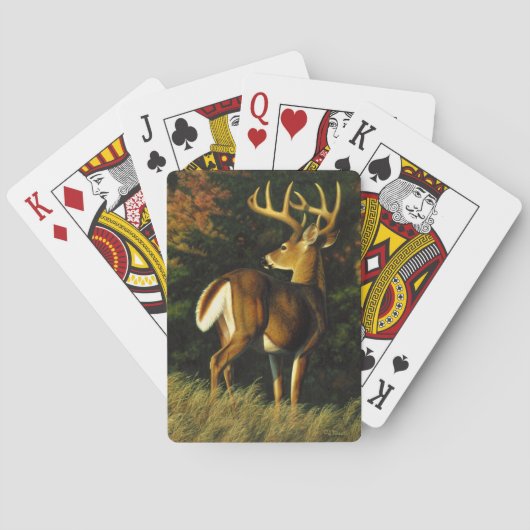 Whitetail Deer Trophy Buck Hunting Speelkaarten (Achterkant)
