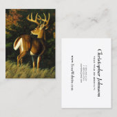 Whitetail Deer Trophy Buck Hunting Visitekaartje (Voorkant / Achterkant)