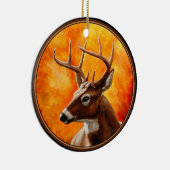 Whitetail Deer Trophy Buck Keramisch Ornament (Rechts)