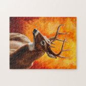 Whitetail Deer Trophy Buck Legpuzzel (Horizontaal)