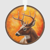 Whitetail Deer Trophy Buck Ornament (achterkant)