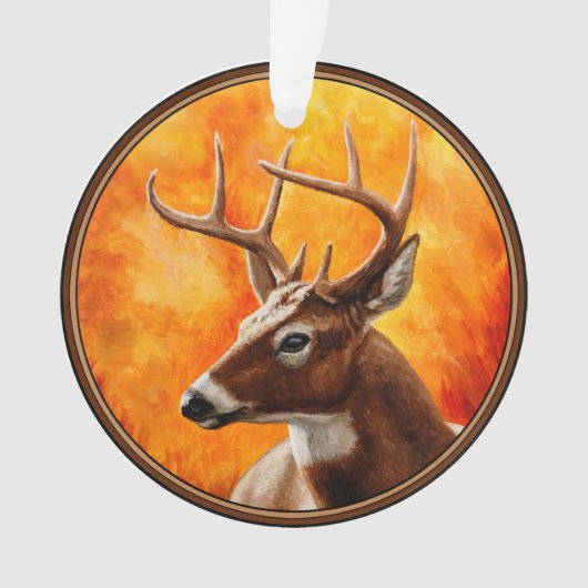 Whitetail Deer Trophy Buck Ornament (voorkant)