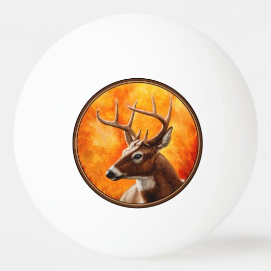 Whitetail Deer Trophy Buck Pingpongballen (Voorkant)