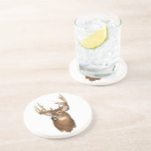 Whitetail Deer Zandsteen Onderzetter (Zijkant)