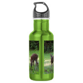 Whitetail-defecten in een grijs veld waterfles  (Achterkant)