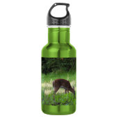 Whitetail-defecten in een grijs veld waterfles  (Voorkant)