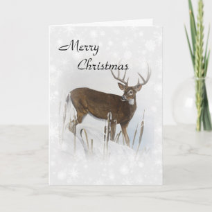Whitetail-herder Feestdagen Kaart